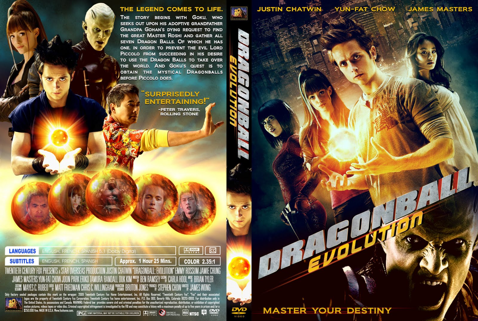 DVD Lables: Dragonball Evolution