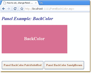 How to change Panel background color in asp.net c#