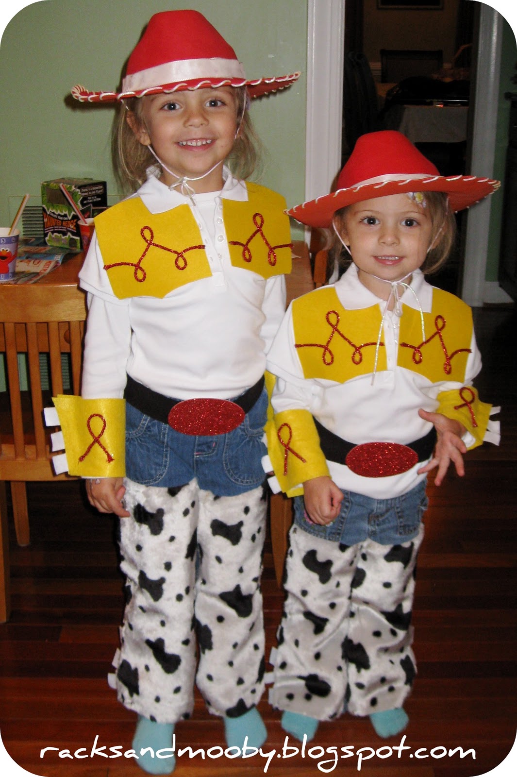 RACKS and Mooby: DIY Jessie (Toy Story) Toddler Costume - no sewing!