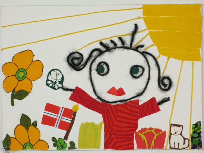 Från utställningen Garnteckningar 2007: "Min norska väninna" copyright Yvonne Domeij