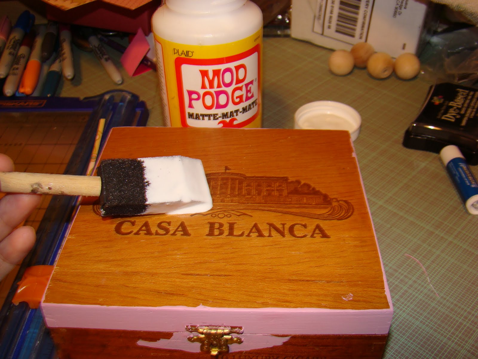 Bubblegum and Duct Tape How To Decoupage A Cigar Box