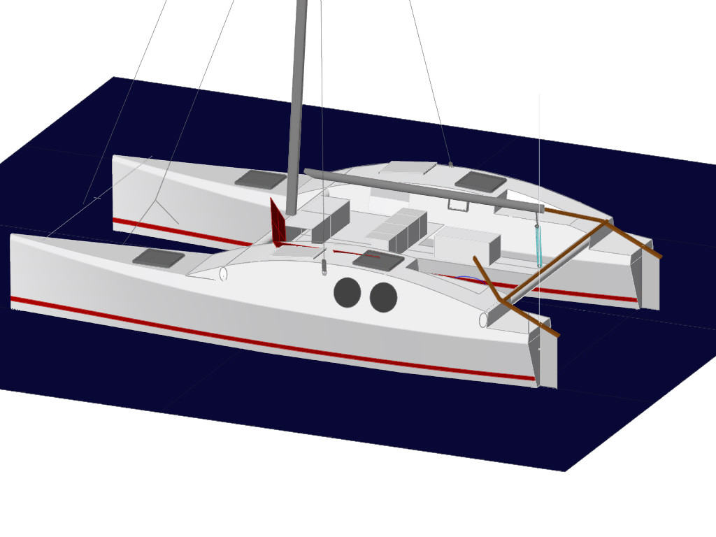 Small catamaran design plans | Plan make easy to build boat