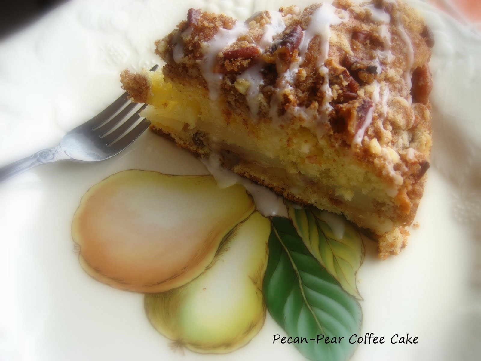 Home Cooking In Montana PecanPear Sour Cream Coffee Cake