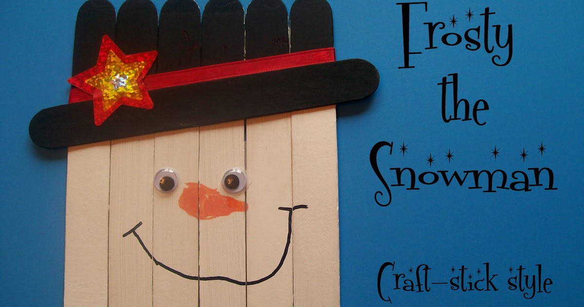 Paint Stick Snowmen - Crafts by Amanda - Winter Crafts