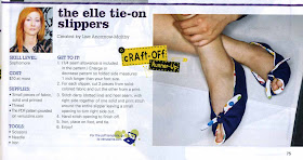Tissuepapers: The Elle Tie-On Slippers