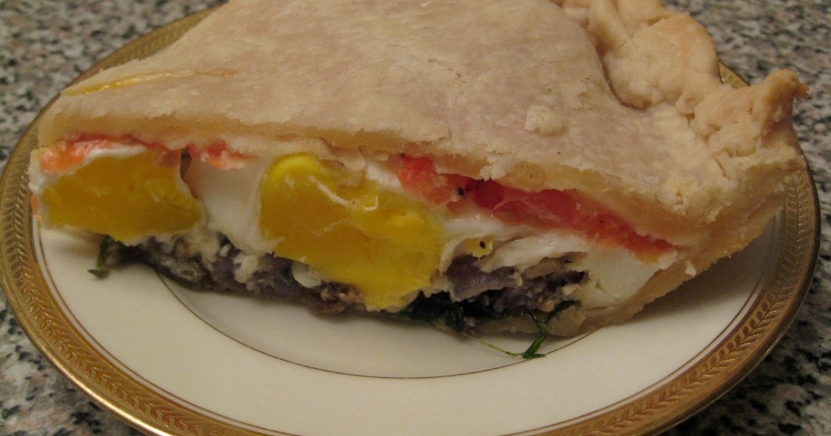 Come Home for Supper! Bacon and Egg Pie with Vegetarian Option