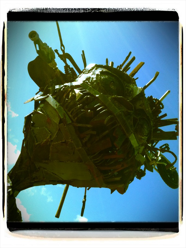 Live + Love + Teach = "Art" sculpture around me