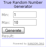 Sorteo aleatorio con Random Org