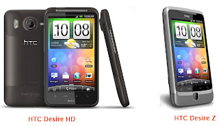 HTC Desire HD and Desire Z : New smartphone