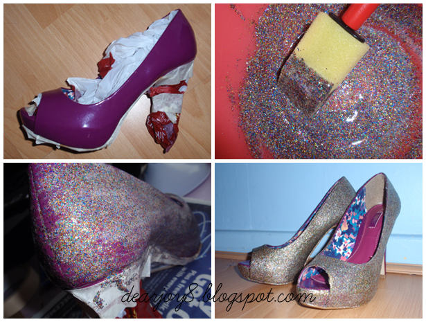 lazajoy glitter shoes