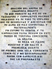 Oración para Francisca Duarte
