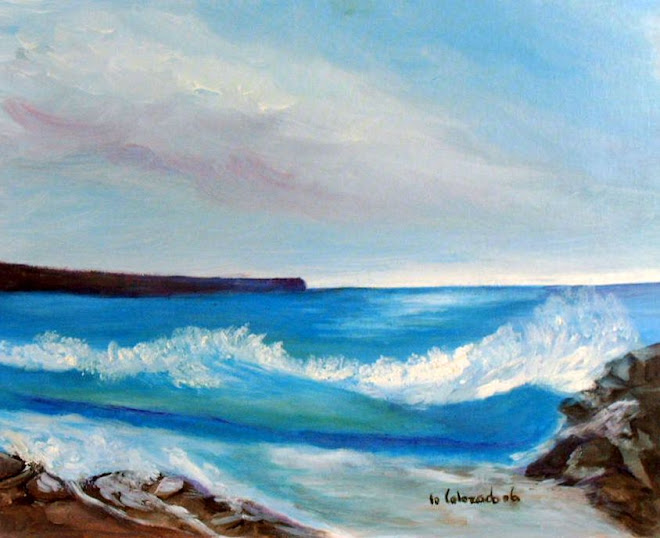 THE BAY SEA. OIL PAUNTING