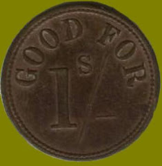 Shilling Token for the Kimberley Hotel