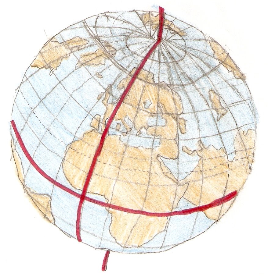 ricerca sulle coordinate geografiche per la scuola elementare