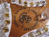 whisky samples at aberlour distillery