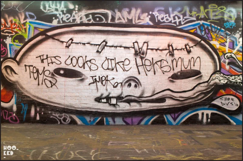 David Choe and DVS paint the Leake Street Graffiti Tunnel