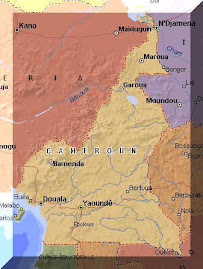 la carte du Cameroun