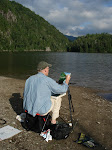 painting at Chapel Pond ADK,NY