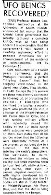 UFO Beings Recovered - Clarkson Integrator - 11-19-1974 (A)