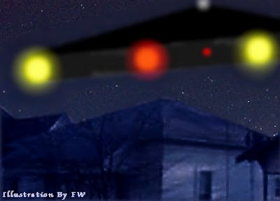 V-Shaped UFO OVer Cleburne, Texas 12-25-09