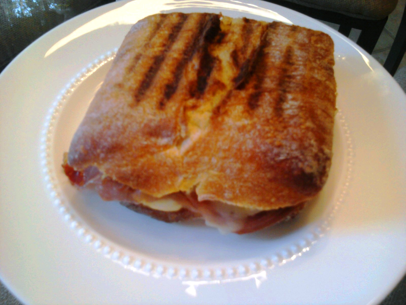 Cancel Your Reservation Prosciutto & Cheese Panini