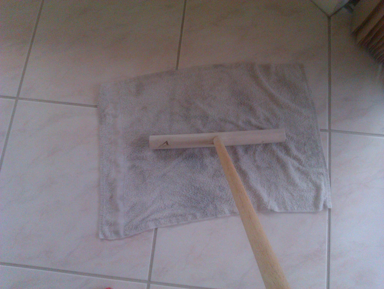 2 Cuban white Mop Cloth Wood stick not included Colcha trapear piso estilo  cuban