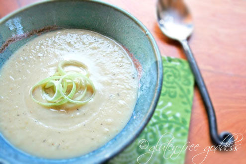Gluten-free dairy-free vegan potato soup