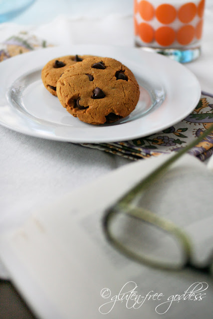  Gluten free cookies with pumpkin peanut butter and chocolate chips