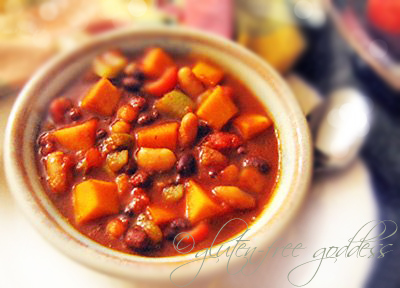 recipe with beans and butternut squash chili gluten free