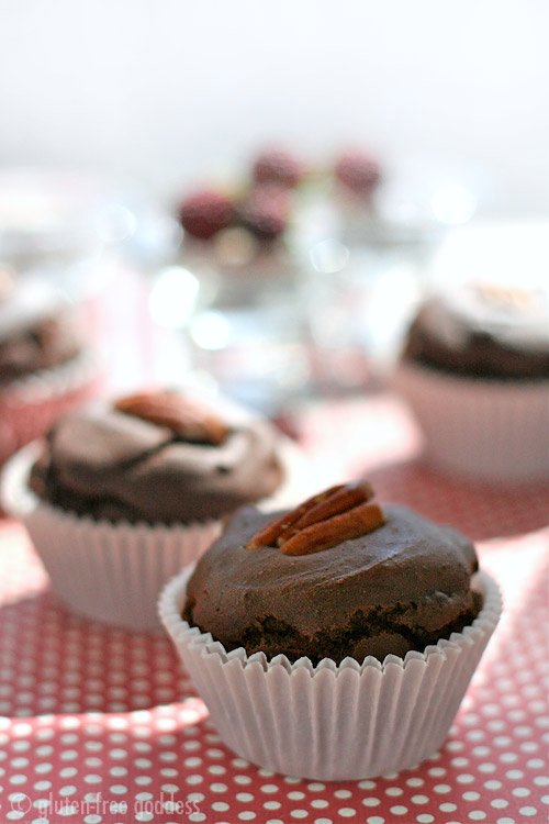 Gluten free chocolate muffins that are vegan and dairy free