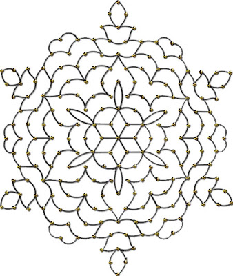 My Kolam: Diya rangoli