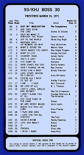 KHJ Boss 30 No. 299 - March 24, 1971