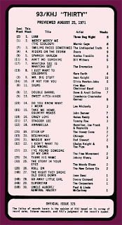 KHJ Thirty No. 321 - August 25, 1971