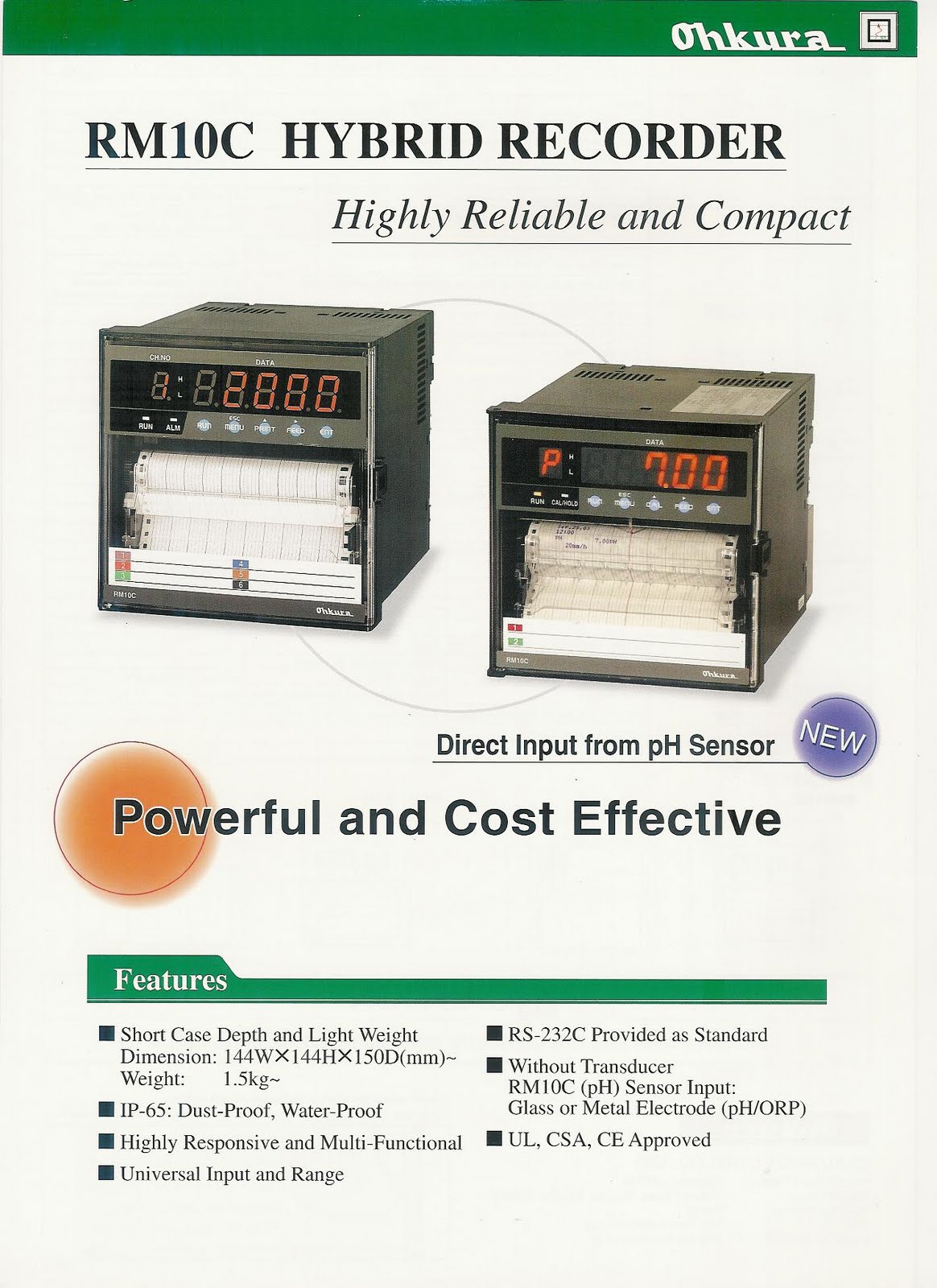 Ohkura Recorder Ohkura Recorder RM10C Thailand