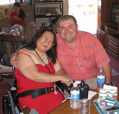 This is Joyce and me at my brother's house before his wedding