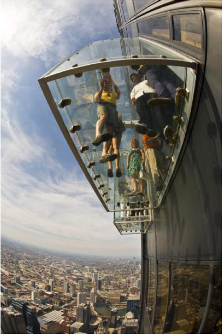 Glass Floor Of Chicago Skyscrapers