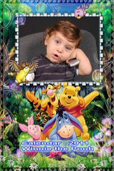 Calendar  2011  pentru  copii  cu  Winnie the Pooh,  format  20x30