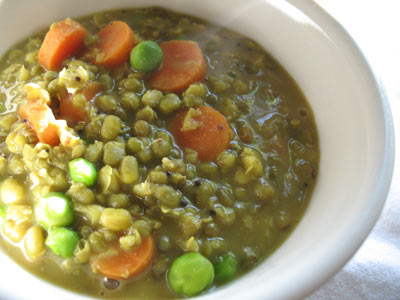 Mung Bean and Vegetable Soup