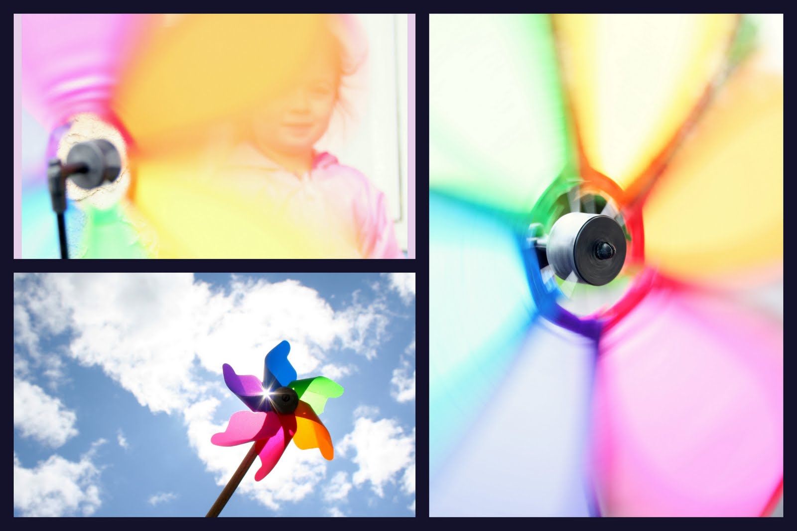 la famiglia pinwheel, pinwheel spinning around