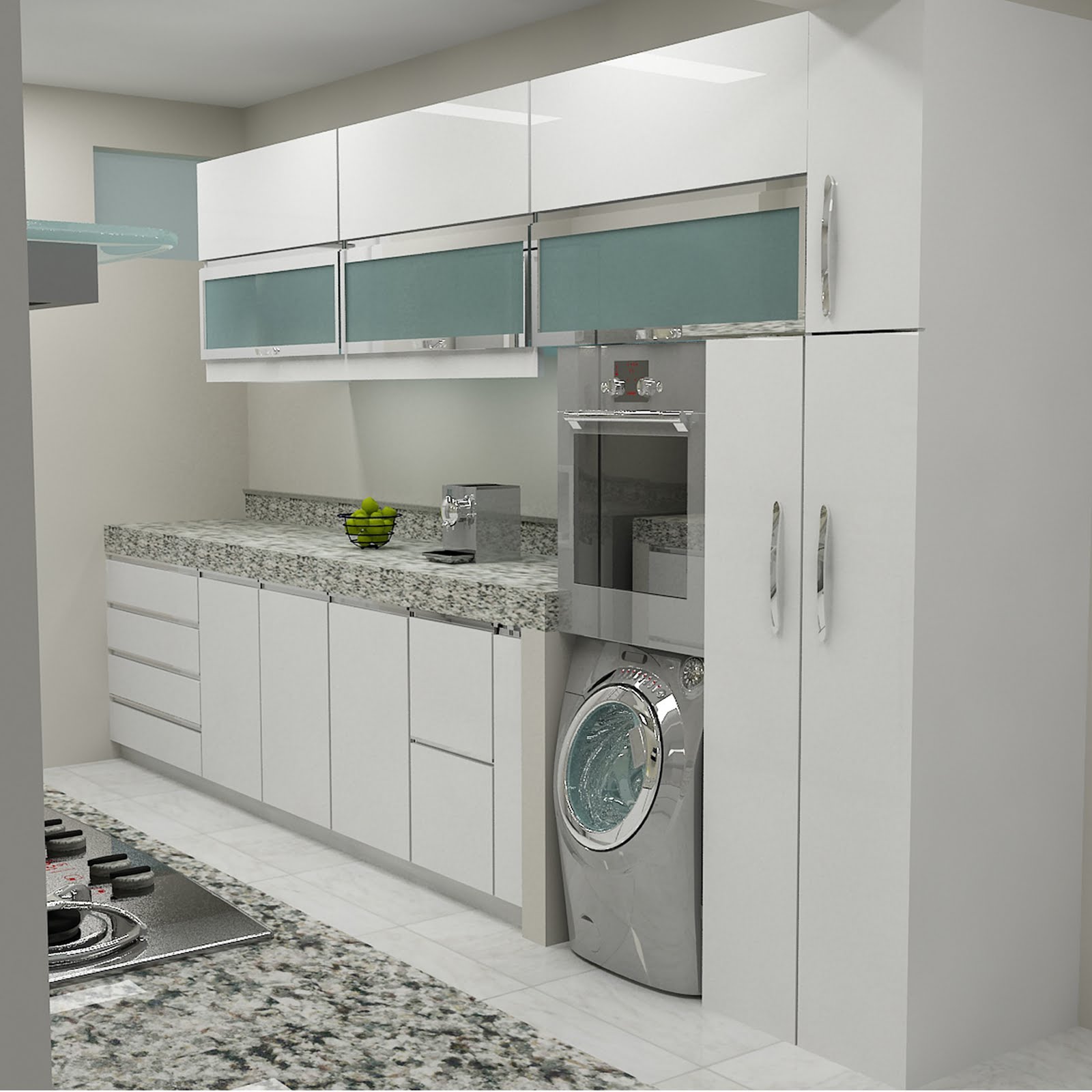 ARTDESIGN: COCINA GRANITO BLANCO