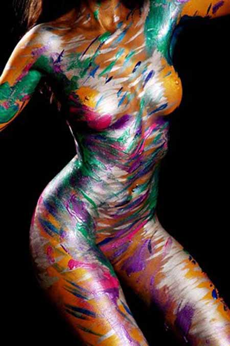 body painting abstract