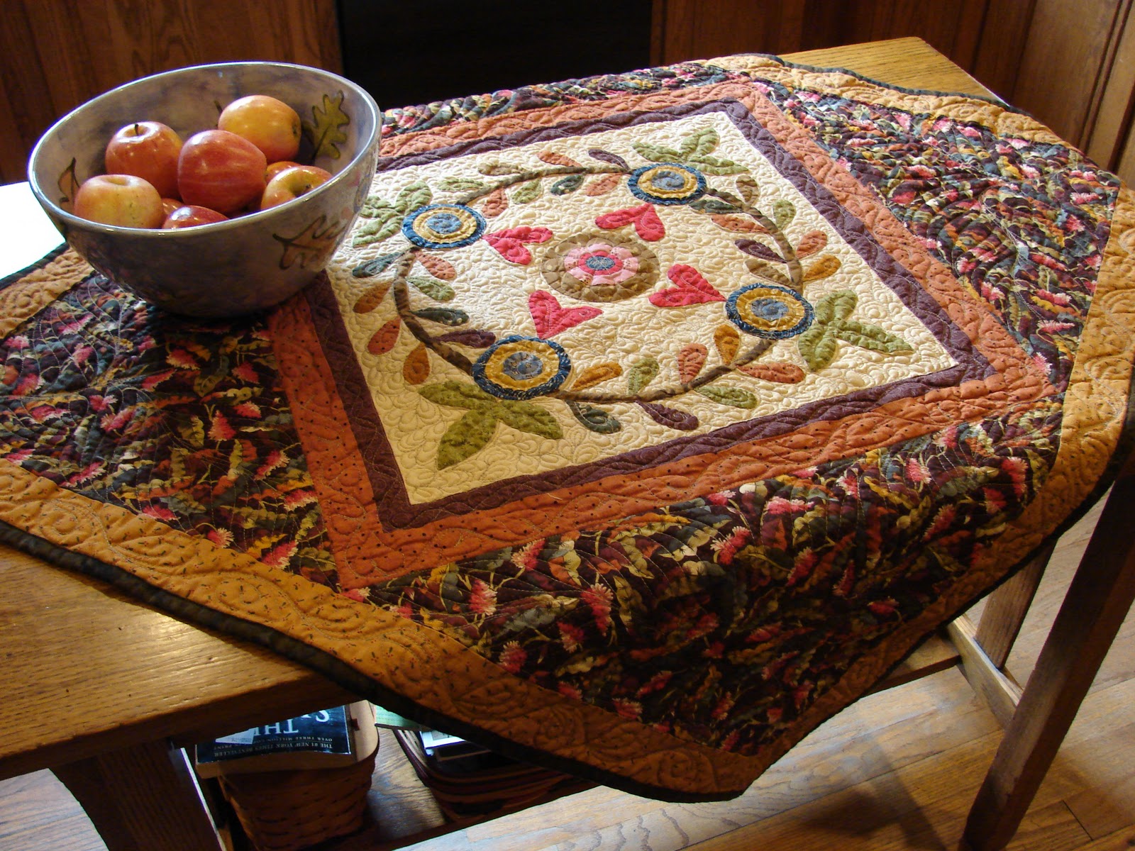 Quilt Vine Fall Decorating with Quilts