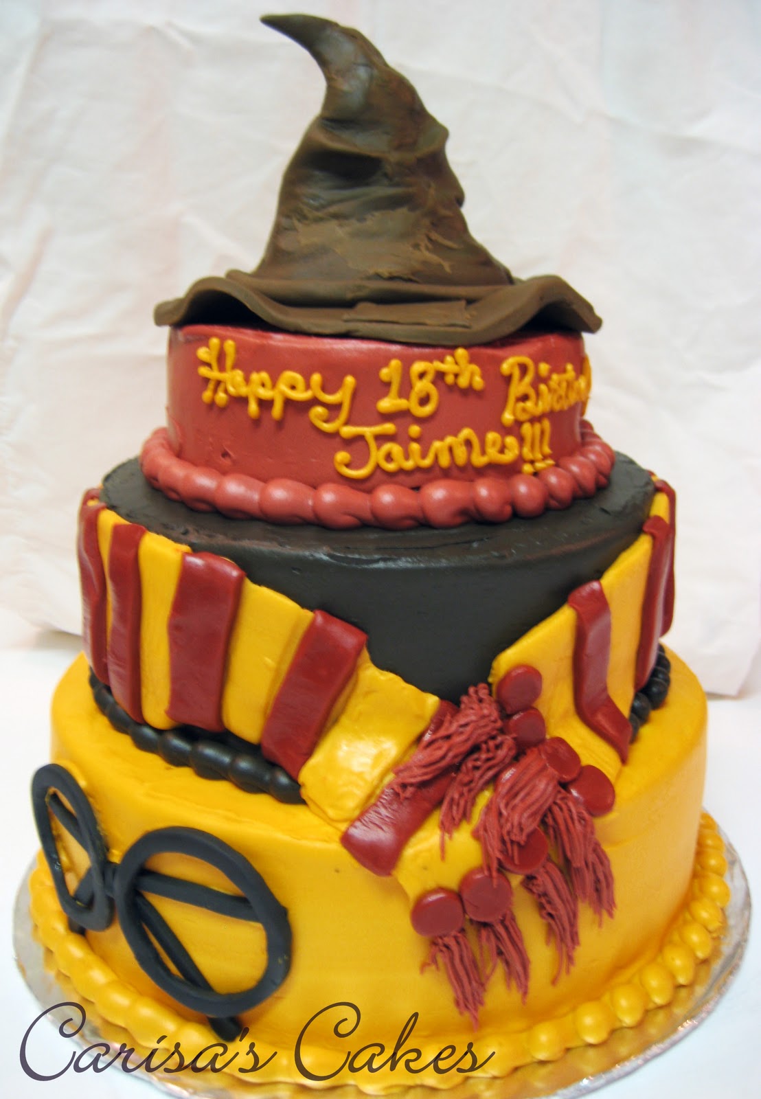 Carisa's Cakes: 3 Tiered Harry Potter Birthday Cake - Harry+Potter+Cake   FIRST+CLIENT%2521newlight+010brightwatermarkeD
