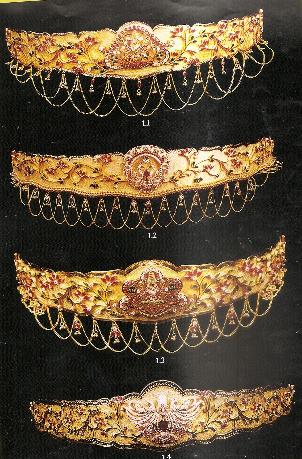 Vaddanam/vadiyanam/kammarpatta designs 4 Jewellery Designs