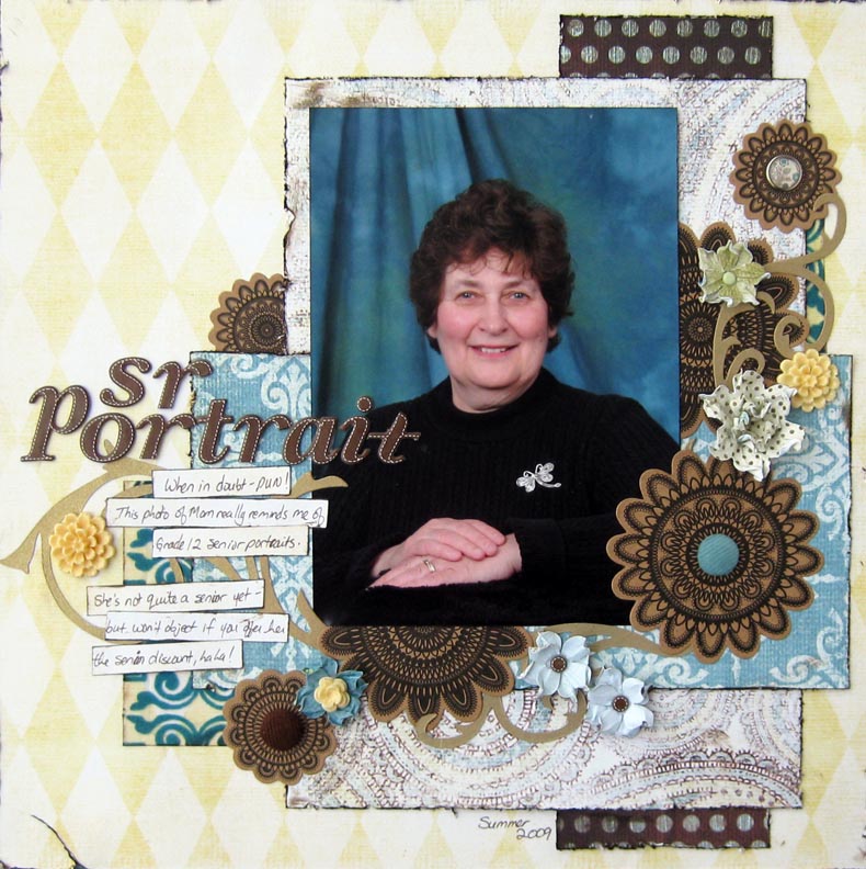 One Good Thing Senior Portrait Scrap Attack Scrapbooking