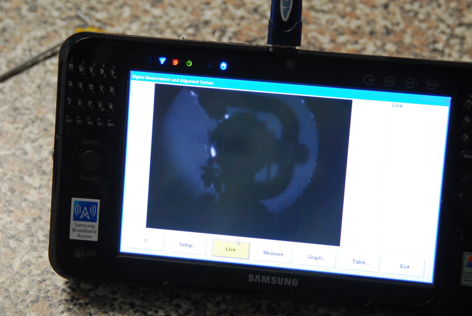 SALT Image Quality Fixup Setting up the alignment telescope