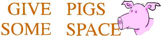 Give pigs some space