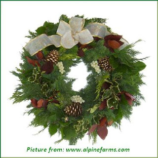 A Christmas wreath