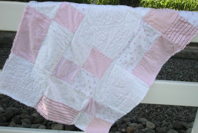 Back of the Butterfly Rag Quilt Sewing Pattern by A Vision to Remember