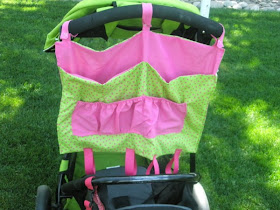 Fabric Stroller Caddy Pattern by A Vision to Remember